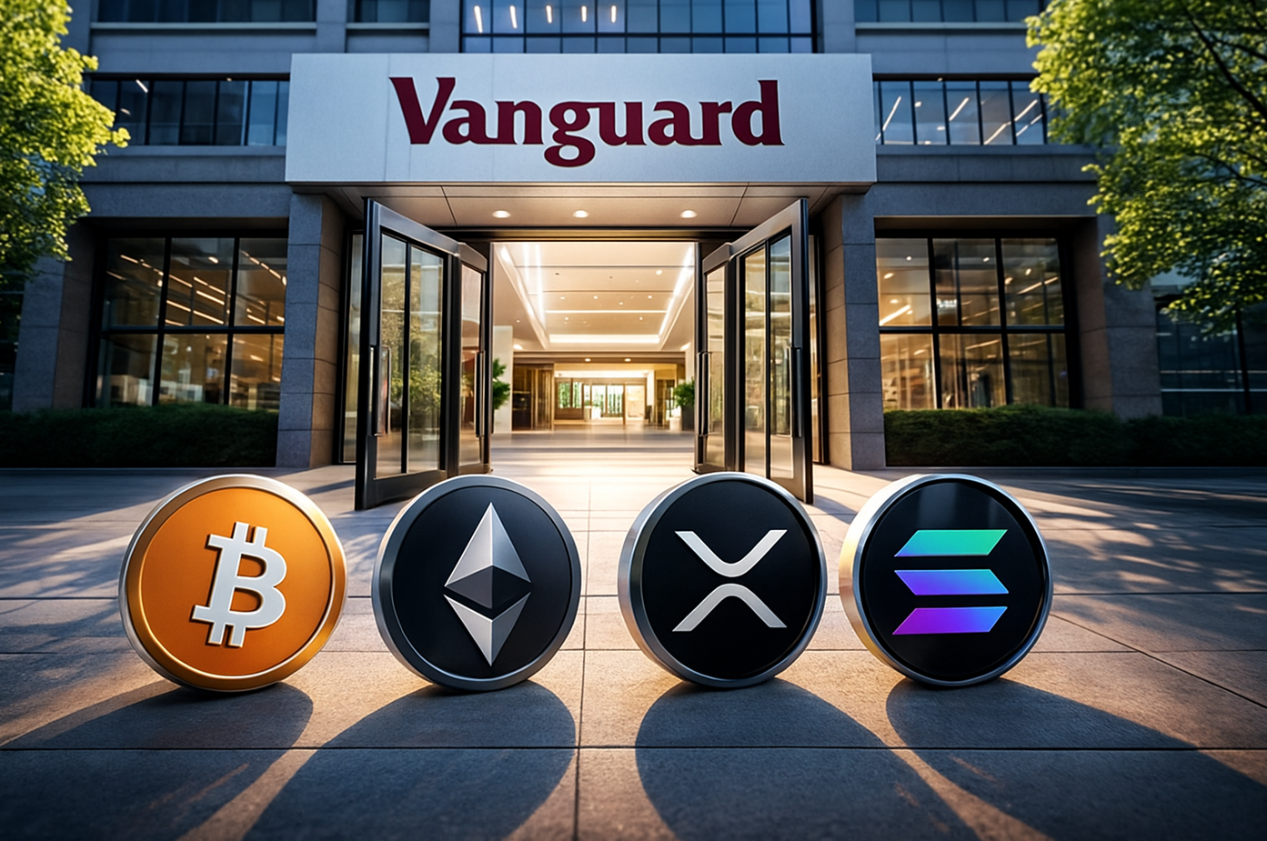 Vanguard opens door to Bitcoin, Ethereum, XRP, and Solana ETFs