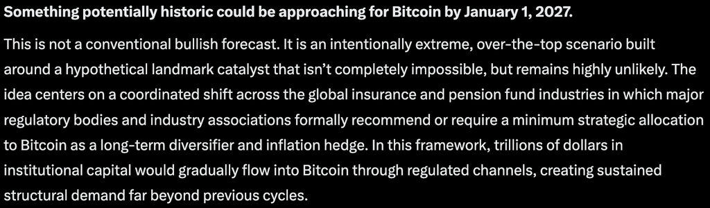 Grok AI predicts that Bitcoin could blow even the most bullish BTC maxi's expectations out of the water, and all by January 1, 2027.